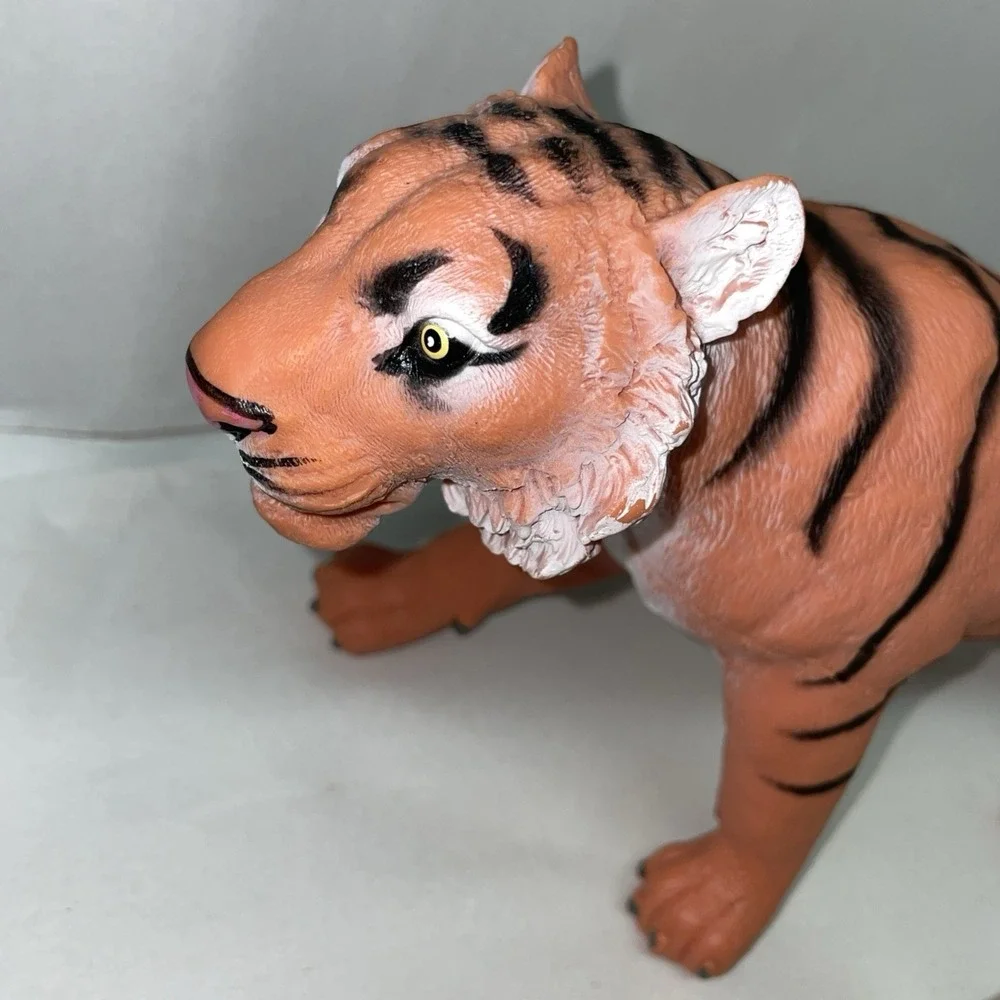 Vintage Large Rubber Tiger